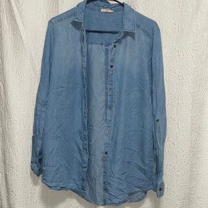 Denim button up